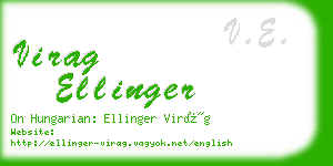 virag ellinger business card